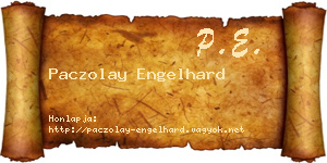 Paczolay Engelhard névjegykártya